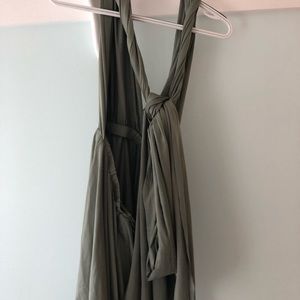 xenia army green dress